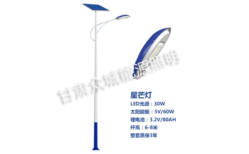 裕民太阳能路灯核心技术参数解读